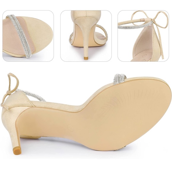 Rhinestone Ankle Tie Stiletto - Picture 4 of 6